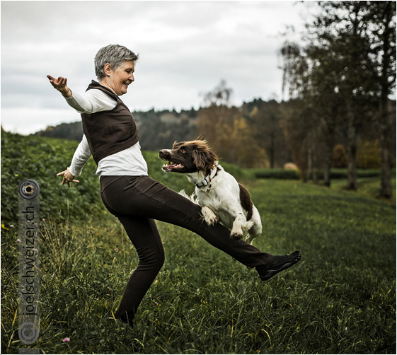 Foto: Brigitte Wyniger, Grossaffoltern, Hund Alvin, Dogdancet