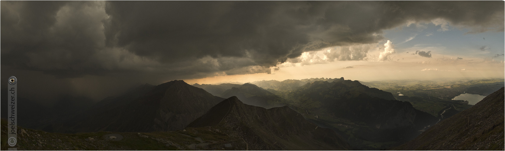 Foto Niesen Panorama Gewitter Wetter Berner Oberland Regen Alpen