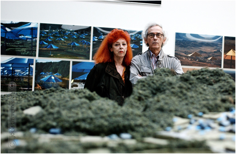 Foto Vernissage Christo & Jeanne-Claude, Künstlerduo, Centre PasquArt